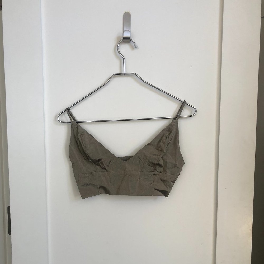 Shiny party bralette crop top